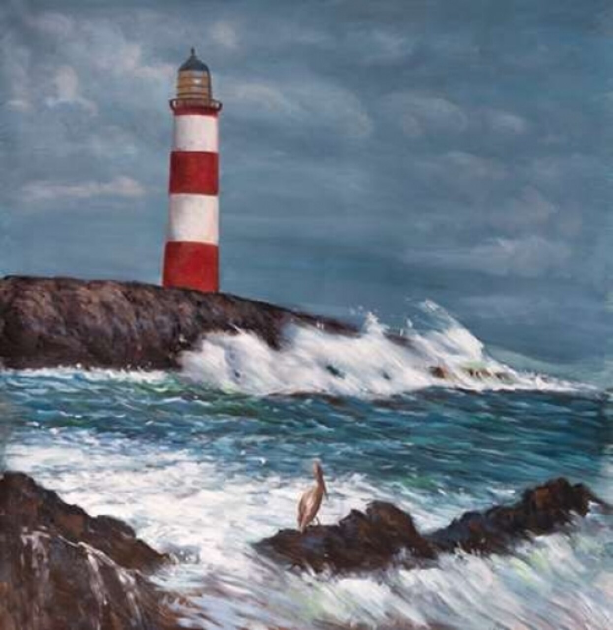 Lighthouse at the Edge of the Sea Unleashed Poster Print by Atelier B Art Studio - Item # VARPDXBEGCOA51